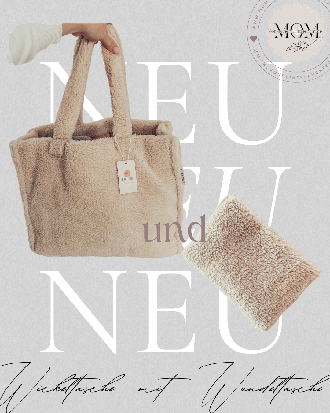Windeltasche, Teddytasche, Teddyfell, Pamperstasche