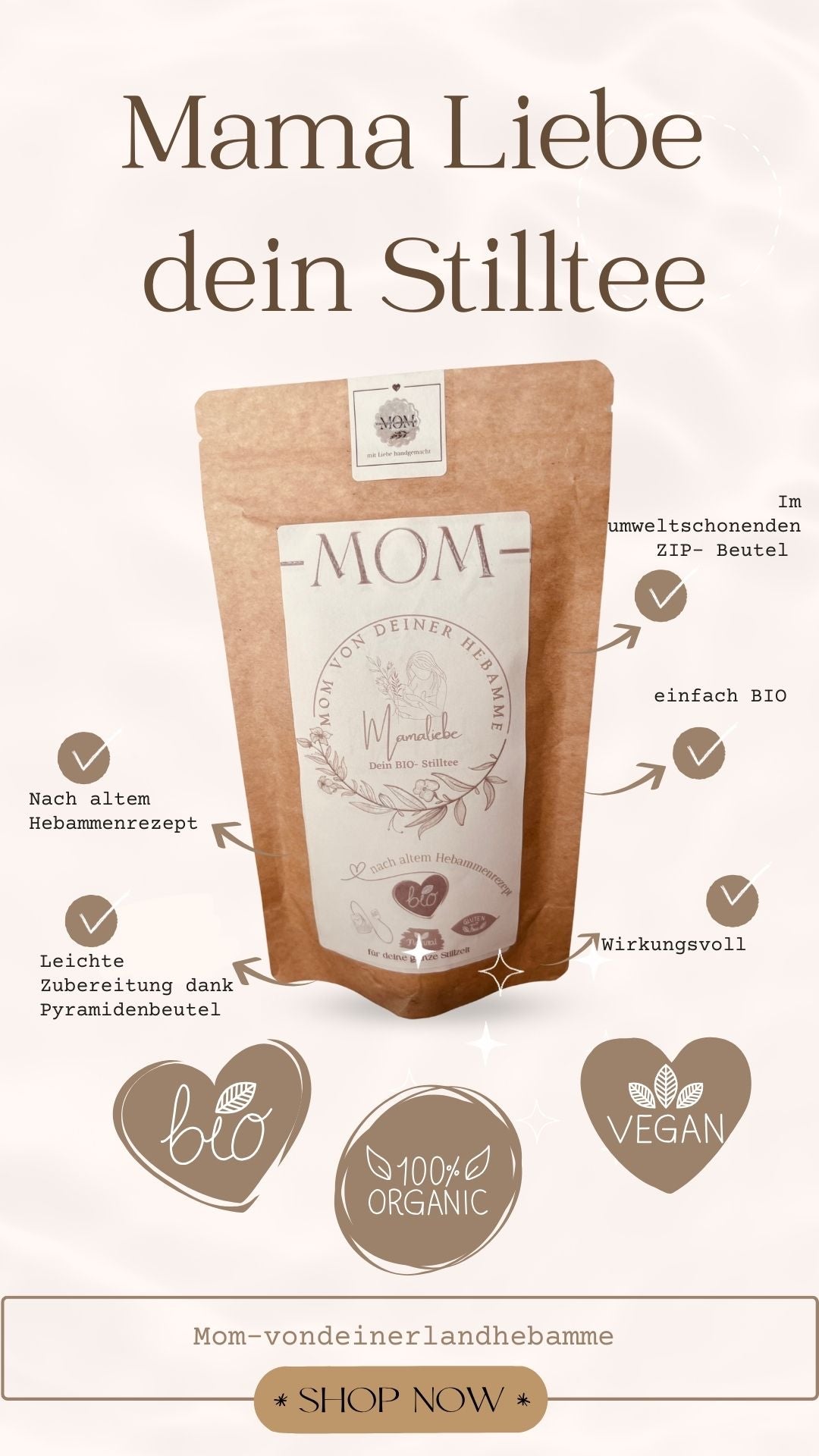 Mamaliebe -dein Bio Stilltee - Beutel, BIO, Stillzeit, Wochenbett