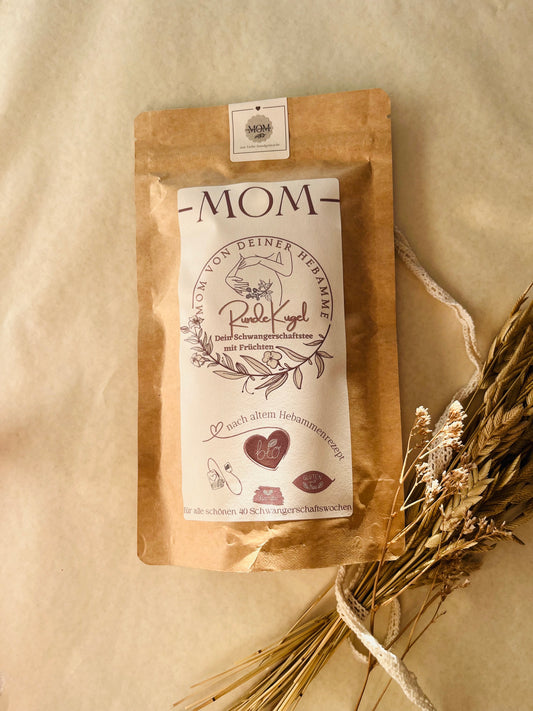 Runde Kugel dein BIO- Schwangerschaftsfrüchtetee