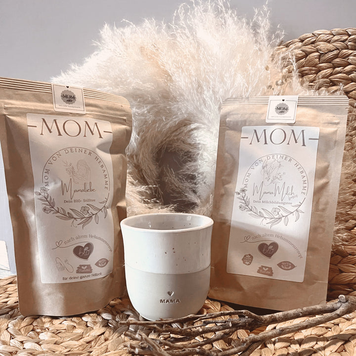 Mama Geschenk Set 🤍- einen MOM- Stilltee und eine tolle Mama- Tasse von Eulenschnitt 🤍