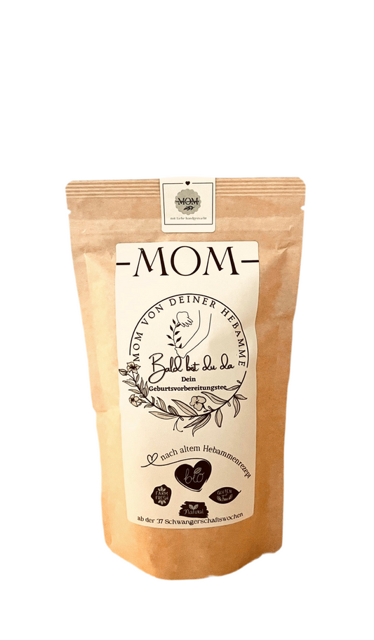 Geburtsvorbereitung BIO Schwangerschaftstee mit Himbeerblättern und Frauenmantel - von MOM®