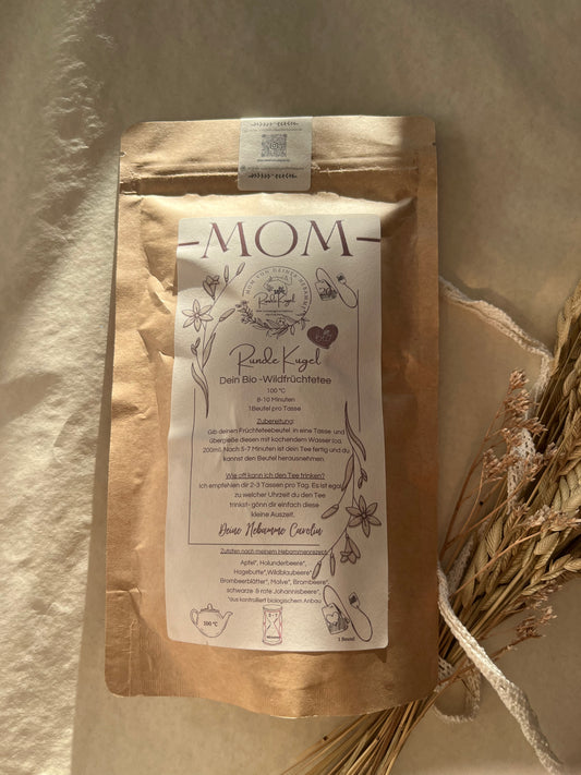 Runde Kugel dein BIO- Schwangerschaftsfrüchtetee