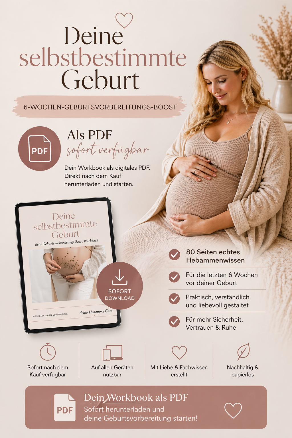 Online-Geburtsvorbereitungskurs – 6 Wochen für eine selbstbestimmte Geburt